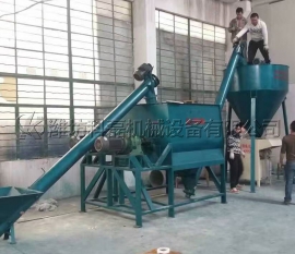 山东东营客户腻子粉生产线实拍